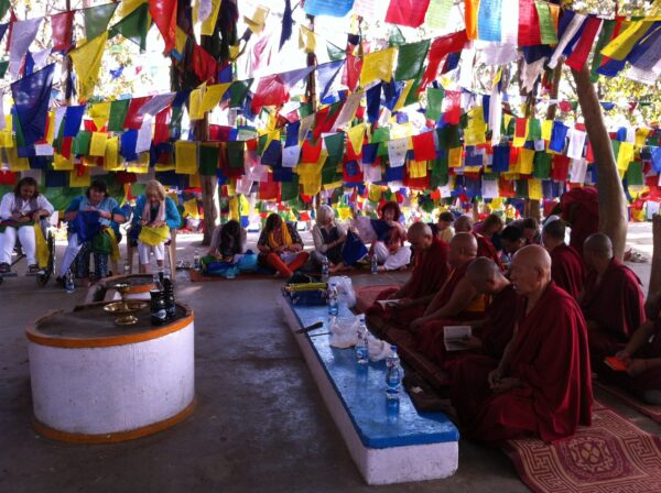 Prayer flags at Gajang Tsawa Khangtsen